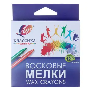 

12C 861-08 wax crayons 'classic' (round) 12 CV.