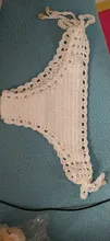 2021 caliente las mujeres deporte Bikini tangas Sexy ganchillo hecho a mano Bikini fondo-bajo la cintura traje de baño ropa interior