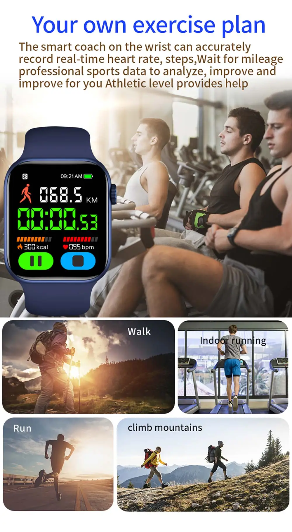 IWO Smart Watch Men Series 7 Wireless Charge Smartwatch Women Heart Rate Watches Bluetooth Call Fitness Tracker For Android IOS