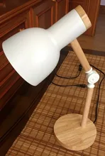 Desk-Lamp Eye-Protection Wooden Bedroom Reading LED Home-Decor Living-Room Creative Nordic