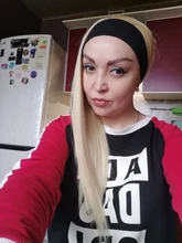 GURUILAGU peluca con diadema largo recto pelucas para mujeres negras pelucas de pelo sintético para mujer Color 99J/613/1B/27 peluca sintética