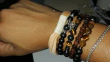 Natural Labradorite Bracelets Set Clear Energy Real Hematite Bracelets Men Polished Black