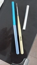 AKiHi 11mm de pigmento de propileno pinceles de pintura y dibujo decoración de uñas 3D flor pluma herramientas con tapa