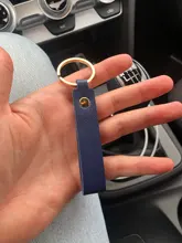 LLavero de cuero sintético para hombre y mujer, 8 colores, regalo de negocios, llavero para hombre y mujer, correa para llave de coche, billetera para la cintura, llaveros