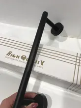 Hardware-Set Towel-Bar Toilet-Paper Black Bathroom Wall-Mounted-Includes Stainless-Steel