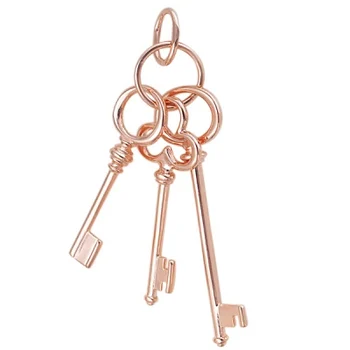 

Sokolov pendant keys with cubic zirconia silver with gilding