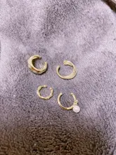 Circonio coreano oído brazalete Set pendientes para niñas 3-14k oro lindo cartílago Clip en pendientes No perforado mujeres Punk joyería