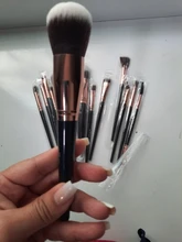 Anmor-Juego de brochas de maquillaje, para base de sombra de ojos, colorete en polvo, delineador de ojos, pestañas, labios, herramienta cosmética, 4-16 Uds.