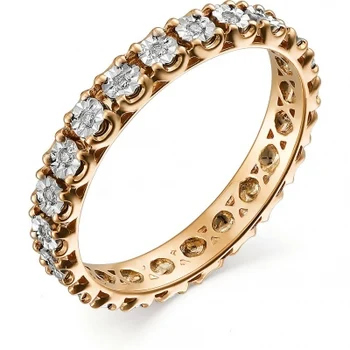 

Alcor ring with 22 diamonds in red gold