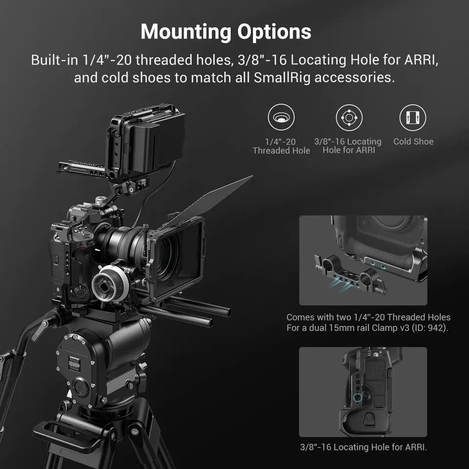Smallrig z9ケージプラットフォーム,Nikon z 9 dslr用キット