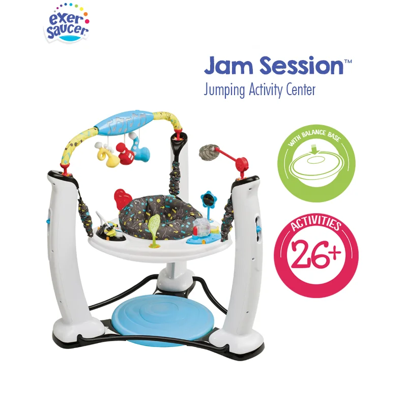 Exersaucer от Evenflo Jam Session Jump & Learn неподвижный Jumper Baby Toy|Развивающие коврики| |