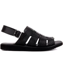 Sail-Lakers черные кожаные мужские сандалии