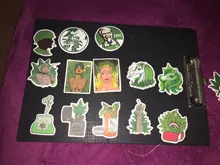 Stickers Decals Notebook Luggage Laptop Skateboard Guitar Funny Cartoon Leaf Leaves Hemp