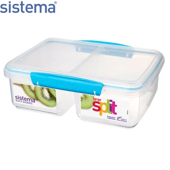 

Контейнер двойной Sistema "KLIP IT" 2л, синий, 61720