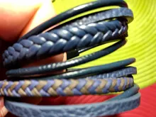 ZOSHI-Pulseras de cuero coloridas trenzadas para hombre, brazalete Heren, pulseras de cuero genuino a la moda con hebilla magnética