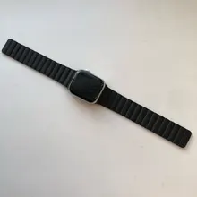 Correa de cuero para Apple Watch, banda magnética de 44mm, 40mm, 38mm y 42mm para reloj inteligente iWatch series 3, 4, 5, se, 6
