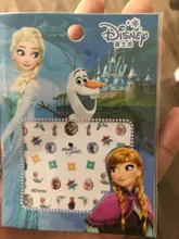 Niñas congelados elsa y Anna maquillaje juguetes pegatinas de uñas Disney nieve blanca princesa Sophia Mickey Minnie a los niños pendientes juguetes de pegatinas