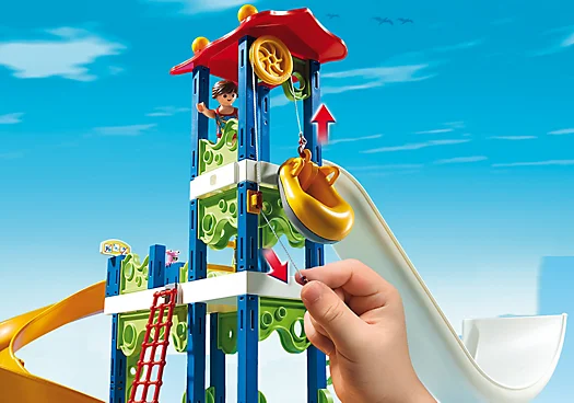 Lokomotiv Kamel Umeki Playmobil®6669 Water Park With Slides, Original, Clicks, Gift, Child, Girl,  Toy - Action Figures - AliExpress