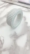 Cinta adhesiva Washi para planificador, etiqueta adhesiva para álbum de recortes, cinta adhesiva japonesa, color blanco y negro, 10M