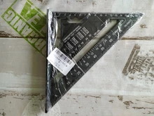 Regla triangular de aleación de aluminio de 7 pulgadas, regla métrica cuadrada para medir velocidad, herramientas para enmarcar medidores