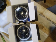 CO LIGHT 7 pulgadas faros LED de circulación diurna Hi/Lo haz 50W 30W Halo anillo de ámbar Ojo de ángel para Niva de Lada Offroad 4x4 UAZ 12V 24V