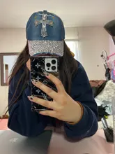 YARBUU Hat Baseball-Cap Rhinestone Cap Sun-Hat Adjustable Women Cotton for The