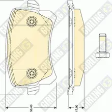 Колодки тормозные VW PASSAT/SHARAN 10-/TIGUAN 07-/SEAT ALHAMBRA