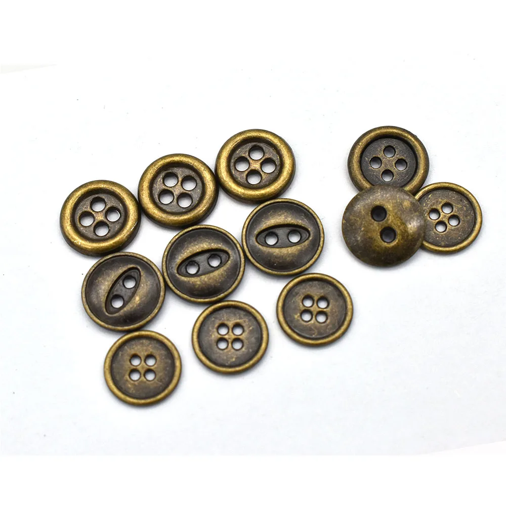 Bronze Coat Buttons Antique Metal Flat Button Four Hole Sewing Buttons  Blazer Button Suit Buttons For Clothing Or Leather Wrap - Buttons -  AliExpress