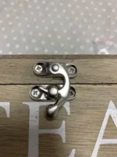 Caja de madera para guardar vino, pestillo de palanca para muebles, bolso de cuero, Maleta, cierre de gancho, 3 tamaños de color