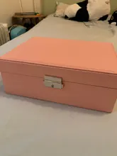 Joyero de cuero de alta capacidad para mujer, organizador de joyas de viaje, multifunción, collar, pendientes, caja de almacenamiento de anillo, regalos para mujer