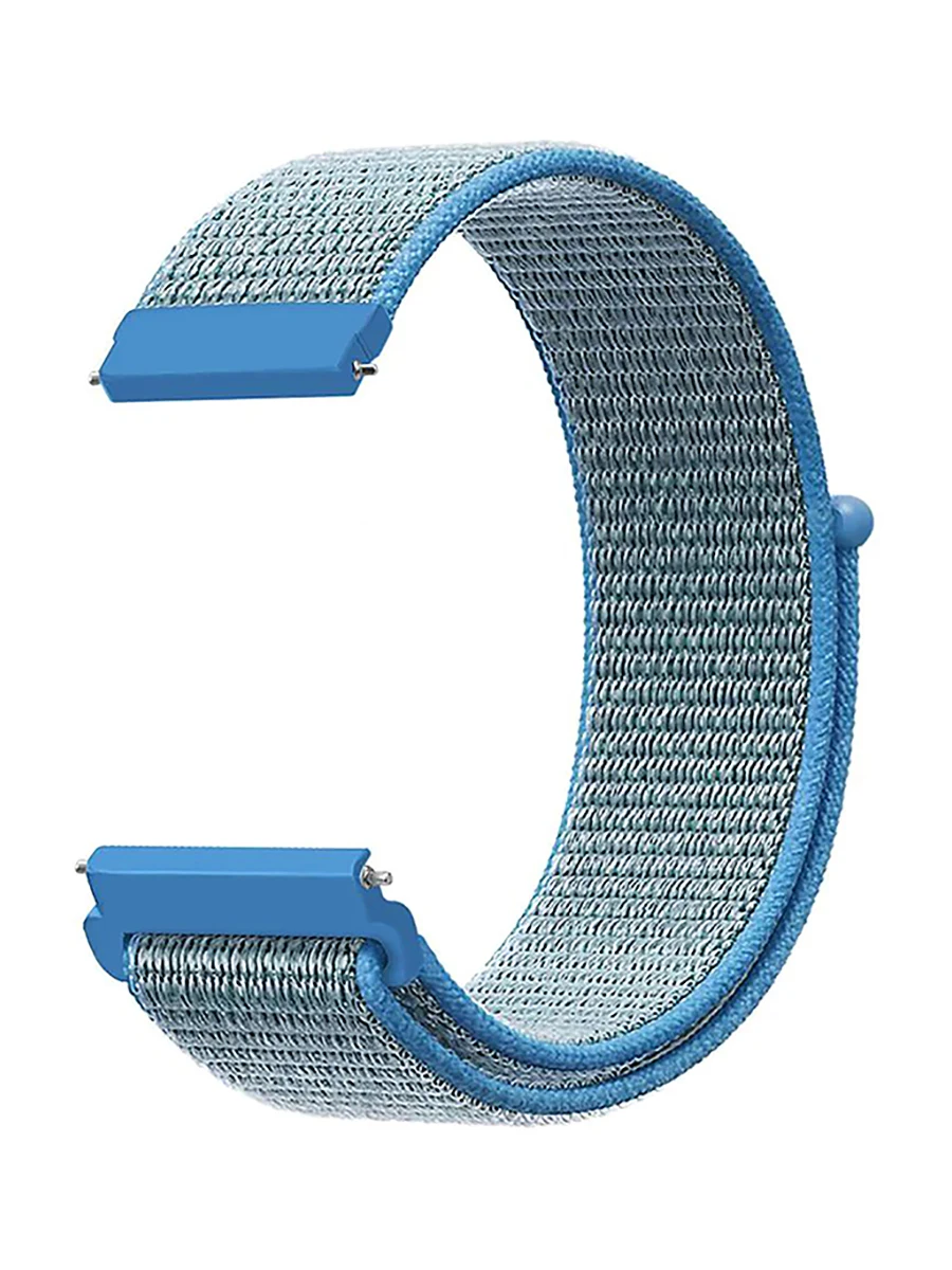 Светло-голубой Нейлоновый ремешок Nuobi для Xiaomi Amazfit GTS/Bip 20 мм - Цвет ремешка: Светло-голубой