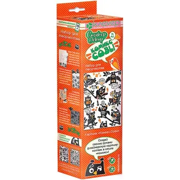 

As 43-311 set for painting 'comic. Owls '(decorating) 295*210mm Clover