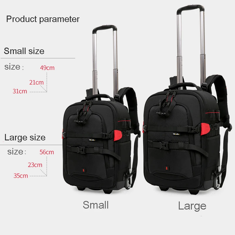 Sac à dos professionnel pour appareil photo SR, valise de voyage Trolley,  photographie, vidéo, photo, appareil photo numérique, bagages - AliExpress