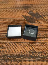 Anillo de compromiso de piedras redondas y pequeñas para mujer, sortija de boda de cristal Plata de Ley 925 auténtica