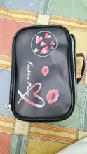 FUDEAM-Bolsa de cosméticos portátil de cuero para mujer, almacenamiento de artículos para la higiene de viaje, bolso organizador, estuche de maquillaje impermeable para mujer