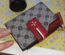 Female Wallet Card-Holder Short-Design Floral Fashion High-Quality Women Baellerry Portomonee