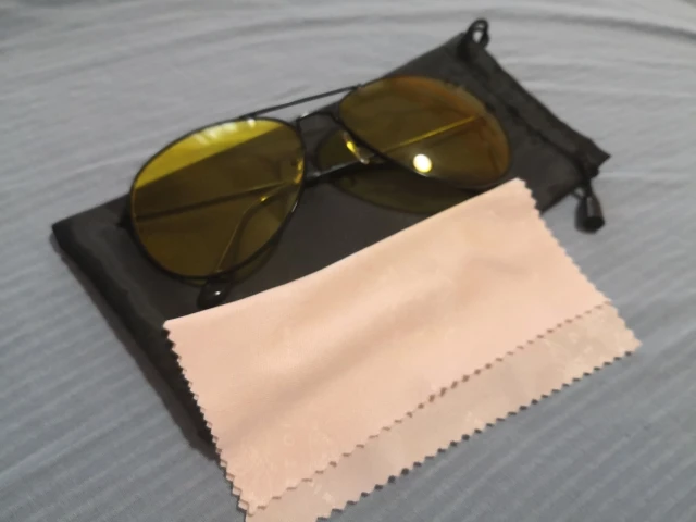 Copper Alloy Black Anti-glare Polarizer Sunglasses NOPNOG Car Drivers Night Vision Goggles 
