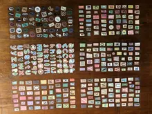 Pegatinas decorativas hechas a mano para álbum de recortes, calcomanías con números del alfabeto en inglés, Retro, decoración de álbumes y diarios, lote de 6 unidades