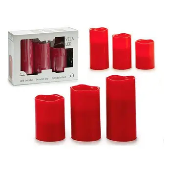 

Candle Set Red (3 Pieces) LED