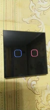 Glass-Switch-Panel Controler Touch-Switch Fire-Line Minitiger Smart Home 3-Gang Single