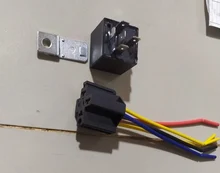 Automotive-Relay Relay Socket Copper-Terminal 4pin Waterproof 12V 40A 5pin with Black