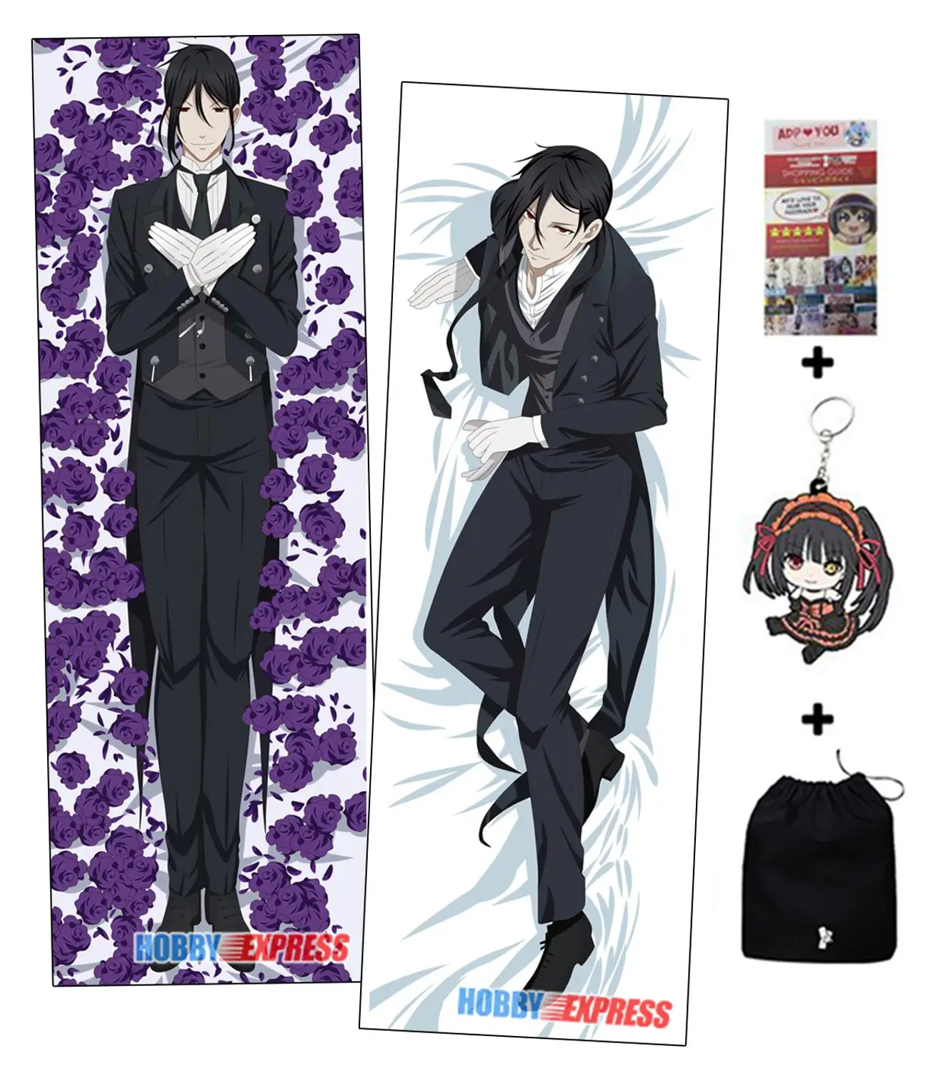 Хобби Экспресс Kuroshitsuji Себастьян Michaelis Dakimakura японский Otaku Husbando обнимающая