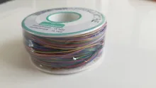 One Roll 8 Colors 30AWG Wire Wrapping Wire, Tinned Copper Solid, PVC insulation