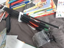 Flecha de carbono Spine500 para tiro con arco, con punta reemplazable, 30 pulgadas de longitud, compuesto/recurvo, arco de caza, 6/12 Uds.