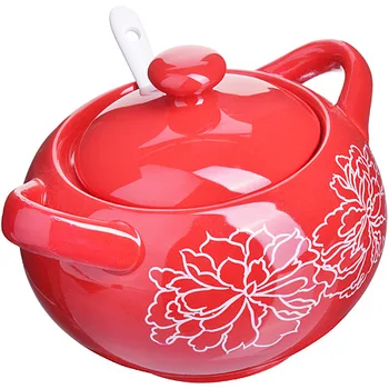 

Sugar Bowl 375 ml C/CR with spoon Loraine 28899