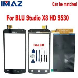 IMAZ-pantalla LCD táctil de 5,0 pulgadas, digitalizador de cristal, montaje completo de repuesto para blu-studio X8 HD S530
