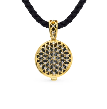 

Silver Pendant with cubic zirconia and enamel sunlight sample 925