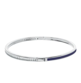 

Silver Bracelet with cubic zirconia and sunlight enamel