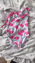 Bañador triangular con estampado de aves para niñas, traje de baño de un hombro, ropa de playa para bebé, Chico, 1-6 años, 2017
