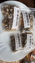 50-200 unids/lote 4 6 8 10 12 mm saltar anillos dobles lazos Color oro conectores de anillos partidos para suministros de fabricación de la joyería DiY
